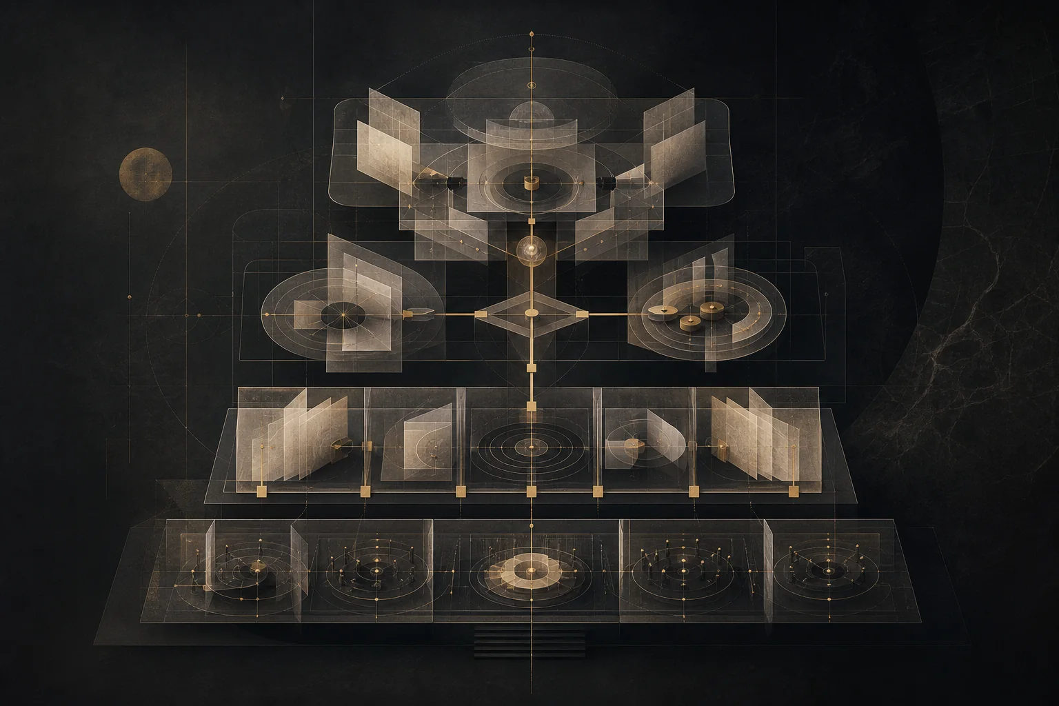 A learning system assembled from connected architectural modules